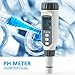 Meter, Tester Portable Water Quality Test Pen Acidimeter PH818 with Large LCD Display for Industrial Electrical and