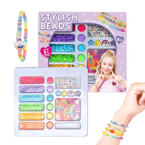 Kit de pulsera de perlas con nylon PVC resistente para diseñar joyas de 9cm 2