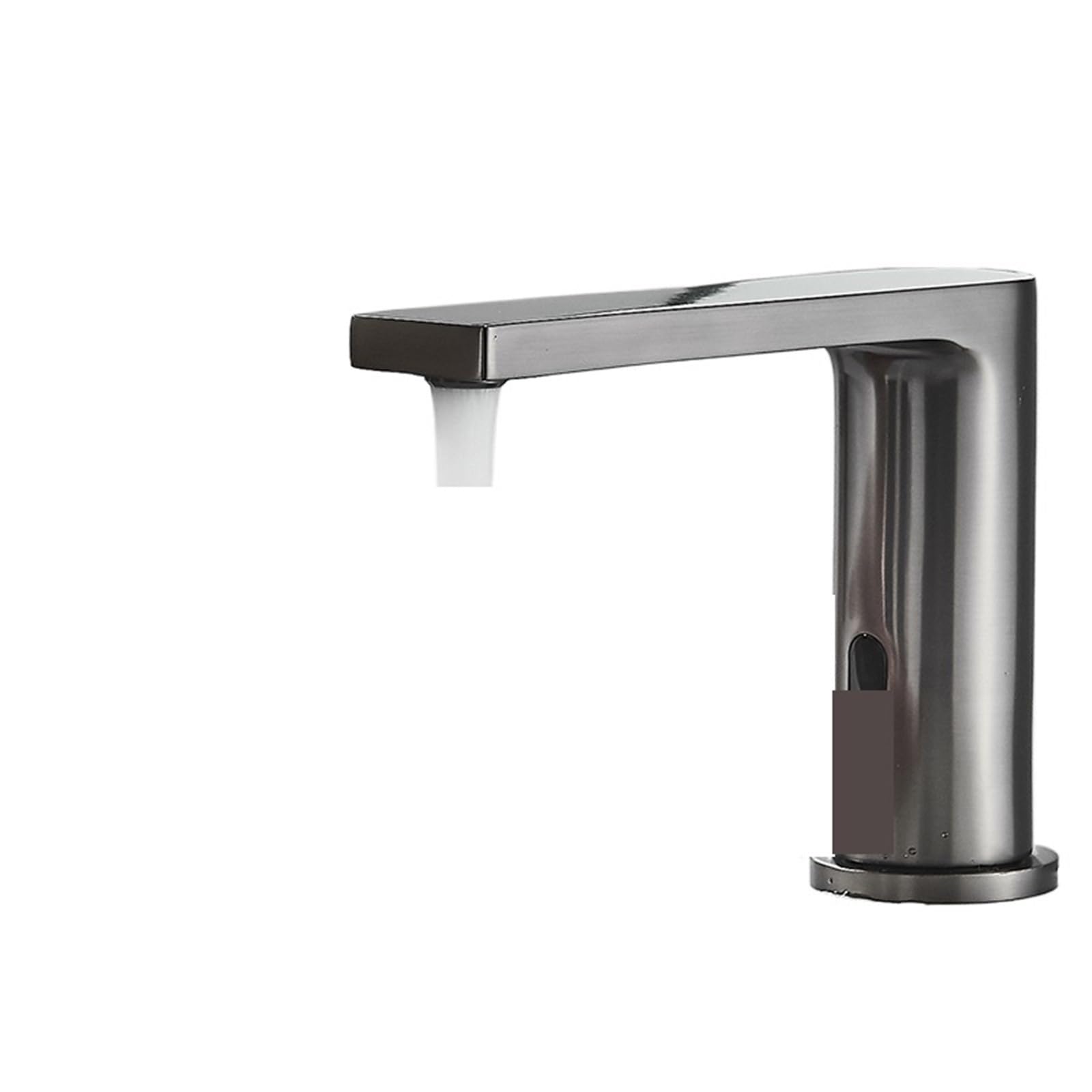 Mitigeur d'évier court automatique noir mat capteur infrarouge pour lavabo chic