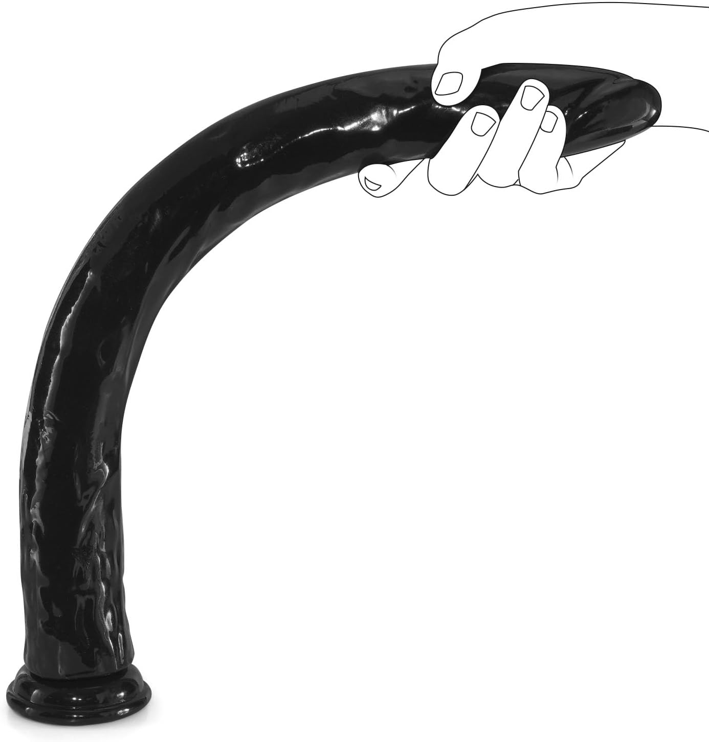 23.8 Inch Super Long Realistic Dildo for Deepest Sex, Soft Huge Big Thick Giant Dildo with Strong Suction Cup, Flexible Large Dildos Stimulator Anal Plug Sex Toy for Women Men Couples (L)