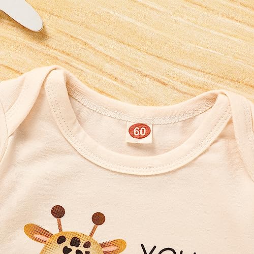 Sinhoon Newborn Baby Girl Romper Infant Letter Print Bodysuit Jumpsuit+Hat+Gloves+Socks 4Pcs Coming Home Clothes Outfit4