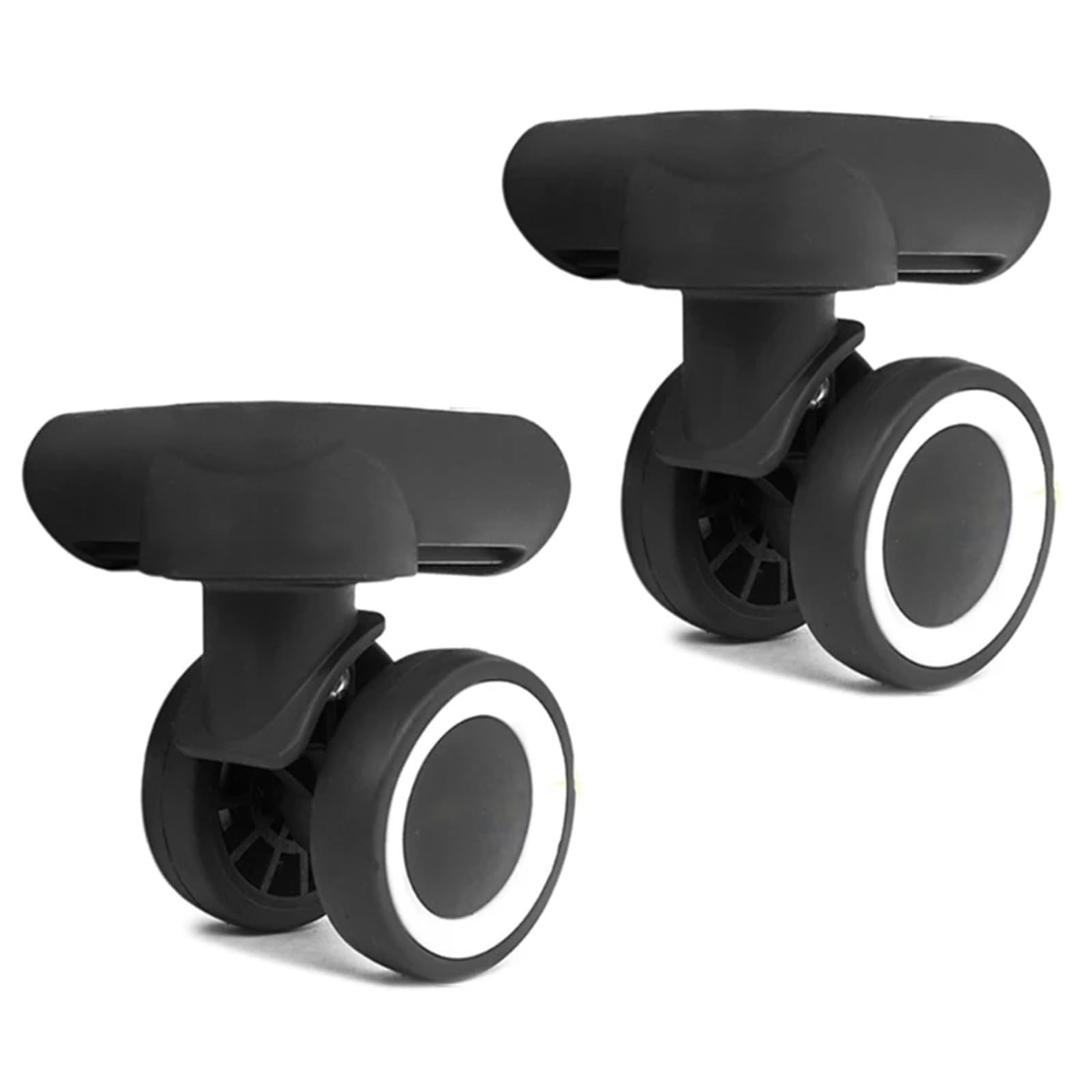 GYEQXKT Replacement Luggage Wheels - 1 Pair Swivel 360° Rolling Suitcase Caster for Left & Right Compatible with Most Luggage -Travel Accessory (W194)
