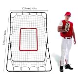 Baseball Softball Pitchback Rebounder Netz, Back Baseball, Softball Rebounder, Pitch Back Baseball und Softball Pitching Net und Rebounder, Pitching Throwing Practice Partner für Kinder Erwachsene