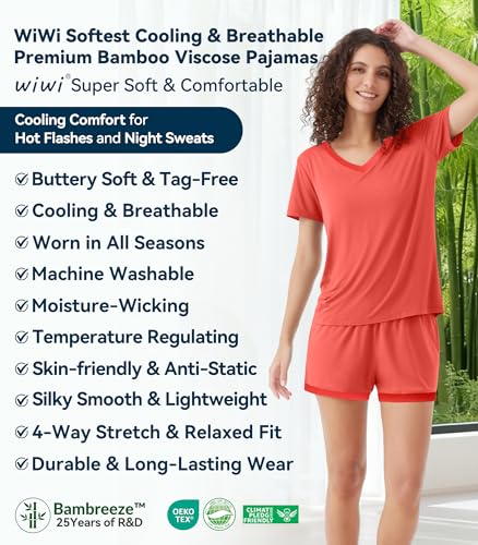 Image of WiWi Women's Cotton Printed Nighty Night Gown Maxi Free Size (Pack of 2)