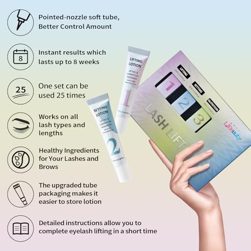 Kit Rehaussement de Cils Libeauty sans Gaspillage Émulsion Précise 10ml - 2