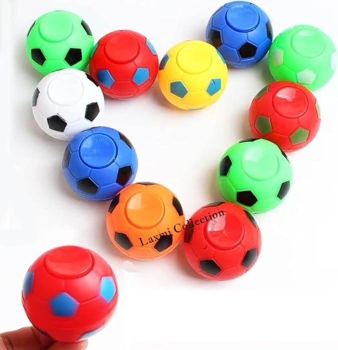 Laxmi Collection 6 Pcs Football Fidget Spinners Fun Toy for Kids Adults, Stress Relief Ball Birthday Return Gifts in Bulk Pinata Filler Multicolor (Pack of 6) (B0DGF72HKX) Amazon Price History, Amazon Price Tracker