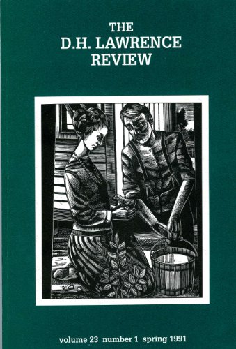 D. H. Lawrence Review: Lawrence's Pschology of Void and the Center in "Women in Love;" D.h. Lawrence's "Individual" and Michael Polany's "Personal" -Fruitful Redefinitions of Subjectivity and Objectivity; Reception of D.h. Lawrence in Chi