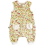 [VaenaitBaby]1歳～7歳 キッズ ガールズ ボーイズ ベビー 子供 パジャマ スリーパー 暖か生地 寝袋 保温ブランケット マイクロファイバー スリーパー コットンスリーパーMicrofiber Camellia Yellow L