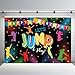 MEHOFOND Jump Party Birthday Photography Studio Backgrounds Let's Jump and Play Jump Theme Birthday Party Decorations Flip Jump Tumble and Play Boys Girls Neon Glow Banner Photo Backdrops 7x5ft