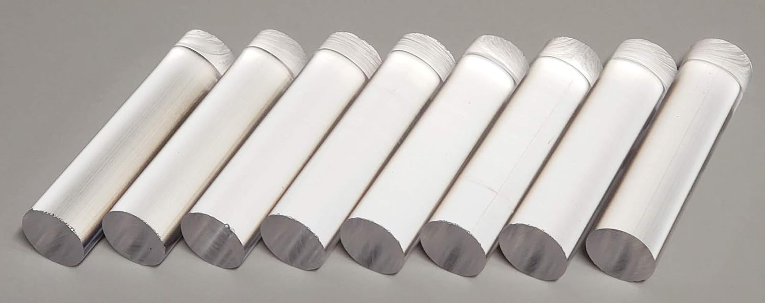 8 Pcs 3/4” OD x 3” Long Clear Acrylic Plexiglass Rod Dowels .75 Dia 19mm x 76.2mm - Plastic Peg