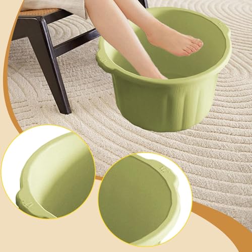 Balde SPA para pies con masaje y antideslizante verde miniatura 2
