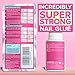 Super Strong Nail Glue for Press On Nails, Nail Tips & Acrylic Nails (8ml) NYK1 NailBond Brush On Glue for Press Ons, Tips & Acrylics - Long Lasting, Maximum Strength, Mess-Free Application
