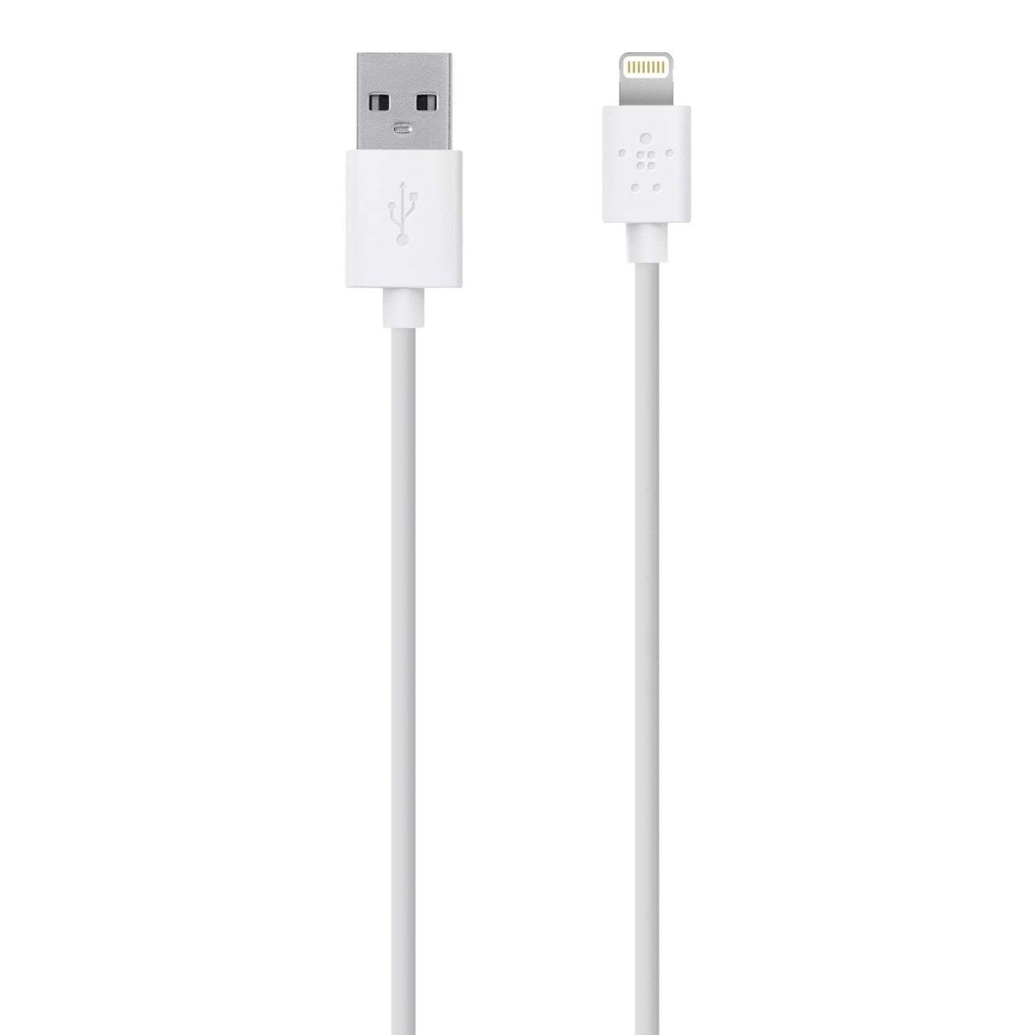 MIXIT Lightning to USB Cable - MFi-Certified iPhone Charging Cable for iPhone XS, XS Max, XR, X, 8/8 Plus and More (9.8 ft/3 m), White