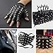 360 Pcs Punk Spikes and Studs Kit, Multiple Size Cone Spikes for Clothes, Punk Rock Style Studs and Spikes for DIY Leathercraft Decoration, Suitable for Clothing, Dog Collars, Belts, Bags (15.53oz)