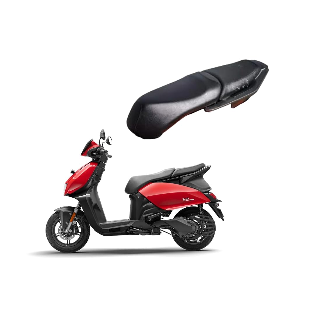 KONAYA Vida V2 Seat Cover Protect from Rust and Dust, PU Leather Waterproof Durable Vida V2 Pro, V2 Lite and V2 Plus EV Scooter Seat Cover (Black)-image-13