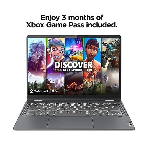 Image of Lenovo IdeaPad Flex 5i - (2023) - Everyday Notebook - 2-in-1 Laptop Computer - Windows 11-14 inch WUXGA Touchscreen - 8GB Memory - 256GB Storage - Intel Core i3-1215U - Fingerprint Reader - Storm Grey