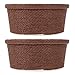 cabilock 2 szt. tkany kosz na rośliny z trawy morskiej wiklinowy kosz na brzuch doniczka do wewnątrz naturalna roślina doniczka podłoga wazon do ogrodu salonu sypialni brązowy (jak pokazano na zdjęciu)