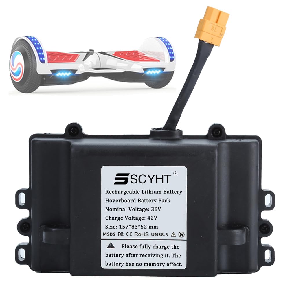 Batterie au Lithium 36 V Batterie Remplacement 3 Ah 2 Ah Batteries Rechargeables 10S1P Batteries pour Hoverboard pour Moteur 50 W 100 W 110 W avec BMS et Port XT60,36v2ah 1pack