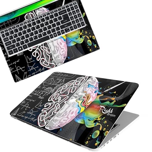 Image of Full Body Laptop Skin Bubble-Free| Laminated| Removable| HD Quality Sticker for Laptops Upto 15.6 Inches Compatible with Hp /Dell /Acer /Lenovo /Asus etc.(Brain-220)