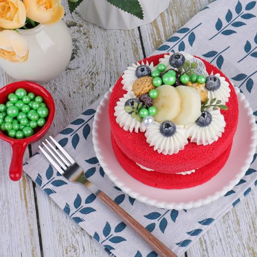 Image of ST Patricks Day Sprinkles for Cake Decorating, 7.8oz Deep Green Pearl Sprinkles 4 Sizes Mix for Cake Cupcake Cookie Baking Donuts Ice Cream Toppings