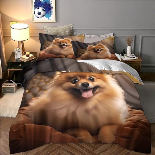 Parure de lit housse de couette chat 3D microfibre pour lit enfant et garçon