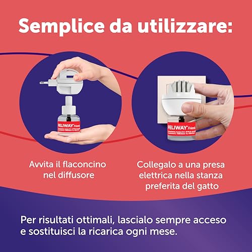 FELIWAY Friends Diffusore + Ricarica da 48 ml Calmante per Ridurre Conflitti tra Gatti - Feromoni Felini Rilassanti e Tranquillanti per Gatti che Litigano e Non Vanno d'Accordo - 7
