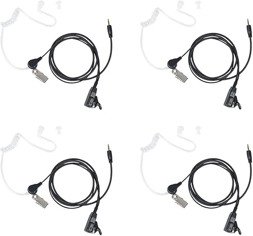 Walkie Talkie Auricular con micrófono PTT Compatible con Cobra Microtalk PX650 PX655 Cxt195 Cx112 PX655 ACXT1035r ACXT145 ACXT545 RX385 Radio