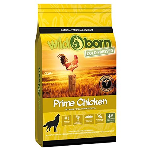 Wildborn Prime Chicken 500 g kaltgepresstes Hundefutter getreidefrei mit extra viel Hühnchenfleisch