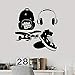 QIANGTOU Vinyl Wandtattoo Street Style Teen Zimmer Kopfhörer Skate Wandaufkleber für Jungen Zimmer Teenager Schlafzimmer Dekoration Poster 42x42cm