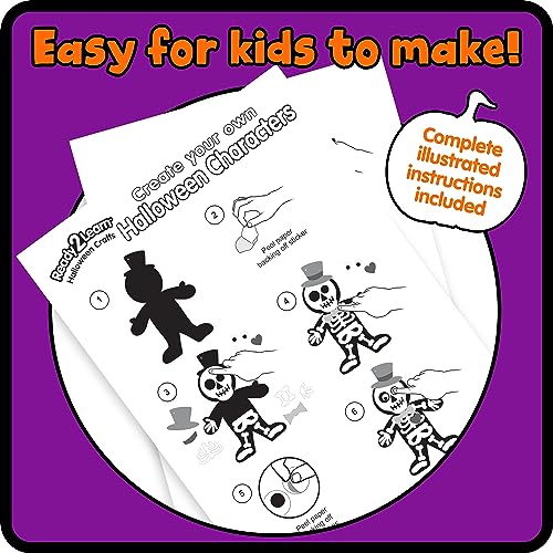 Ready 2 Learn CE10027 Create Your Own Halloween Characters - Set Of 4 - Diy Halloween Craft thumb #5