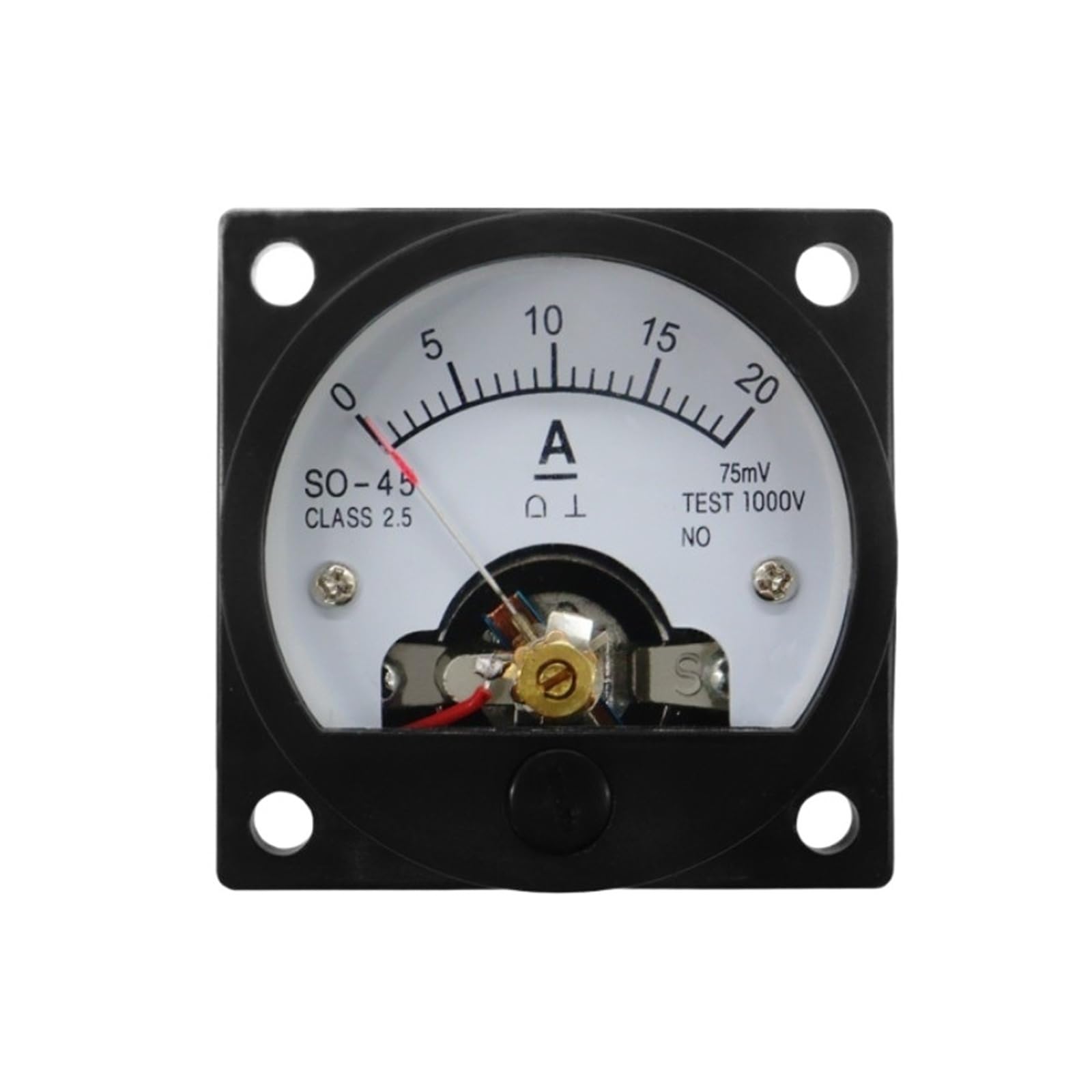 Ampèremètre DC SO-45 analogique circulaire pour tableau électrique de 10A à 300A - 4