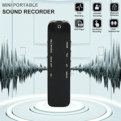 MAYUMI 32GB Digital Voice Recorder Dictaphone Phone Voice Record for Meetings Professional Audio Recorder MP 3 Player TF Card Dictaphone Record Microphone Sound Recording Device. 3