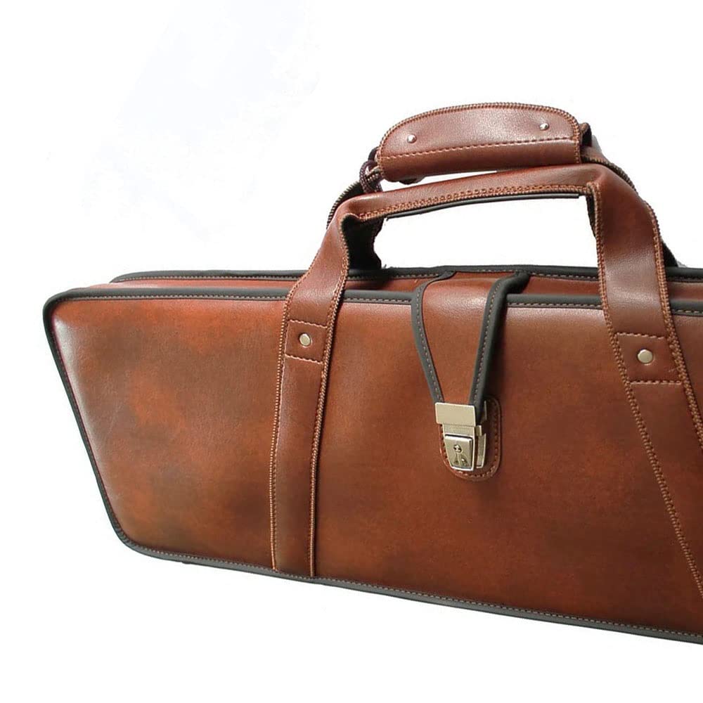 Acropolis Ecoleather Shotgun Case - 29.9” Hard Shell Gun Case With Secure Lock - Handmade Eco Leather Case For Shotgun Protection Case & Hunting Accessories