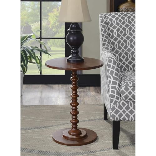 Image of VASIL MART Wooden Round Bed Side Table End Table, Side Table, Night Stand Beah Table for Living Room Bedroom (Brown b)