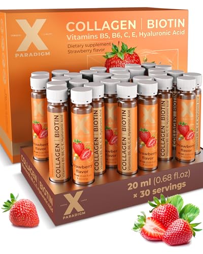 XParadigm Liquid Collagen Biotin Strawberry