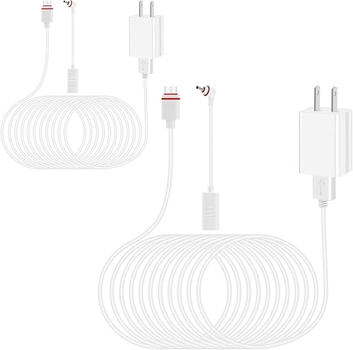 Ring Camera Battery Charger Outdoor & Indoor, 16Ft5m Charger Cable for Ring Stick Up Cam Battery 3rd2nd Gen, Ring Spotlight Cam PlusPro, USB C and disponible en Yaxa El Salvador