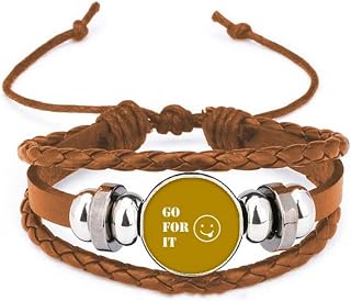 comp Effort Expression Struggle Meaning Bracelet Wristband Leather Jewelry Ornament