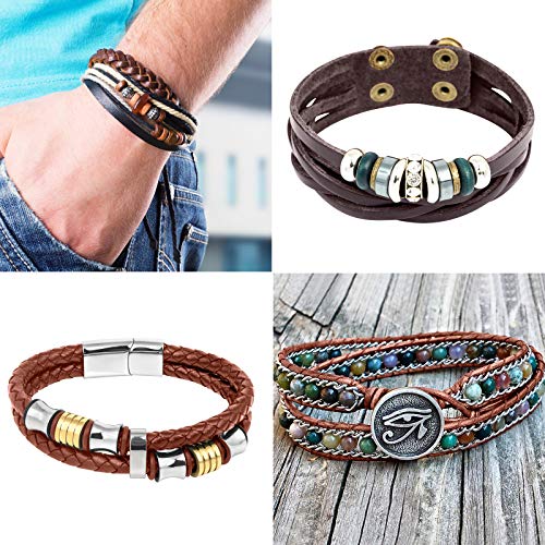 Teeliy 3Mm Flat Genuine Leather Strip Cord Lace Full Grain Cowhide Leather Laces Lacing Braiding String (Bark_3Mm_5Yards) #TOP4