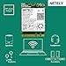 NETELY IEEE 802.11AC WiFi 5 NGFF M2 Interface 1200Mbps WiFi Adapter with Bluetooth 4.2 for Laptop PCs, 2.4GHz 300Mbps and 5GHz 867Mbps NGFF M2 WiFi Card, OEM Lenovo FRU PN: 01AX713 (QCNFA344A)