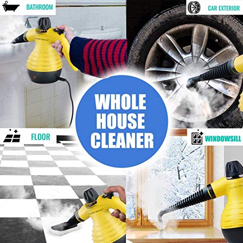 Multipurpose Steam Cleaner, Portable Steamer With 9 Stain Removal Accessories For Carpet, Car Seats And Much More - Image 4