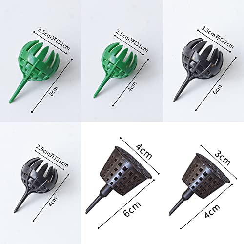 Torsor 12 Pack Fertilizer Basket Cover Dome Case Plant Bug Nursery Pots Fertilizer Nutrition Tool Box Flexible Container Planting Slow Release For Orchid Succulent Bonsai Flower Garden Plants #TOP3