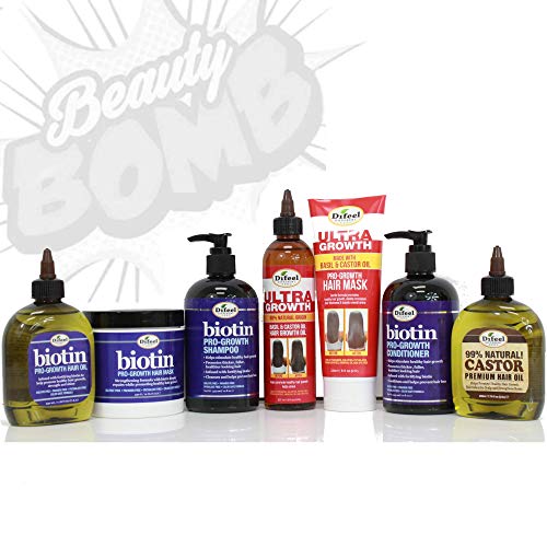Difeel Biotin Ultra Growth Beauty Bomb For Hair Growth 7-Piece Set #TOP2