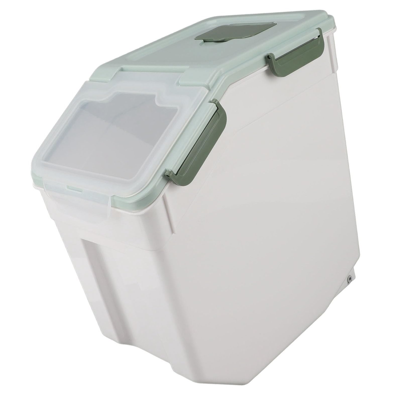 Luftdichter Reisbehälter für die Küche, Mintgrüner PP-Getreidevorratsbehälter, 25 Kg, 55,1 Lb, Verdickter Lebensmittel-Organizer für die Aufbewahrung von Mehl, Reis in der Speisekammer (25 kg)