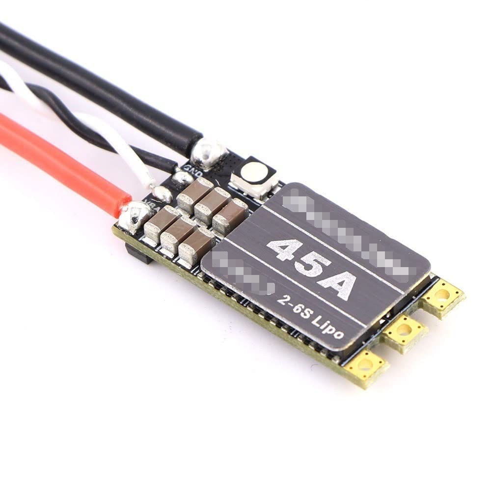 Pack Of 1 2 Or 4 BLHeli_S ESCs 35A 45A Compatible With 2-6S DShot150/300/600 Oneshot125 Compatible With RC FPV Quadcopter Airplane Drone(4PCS 45A ESC)
