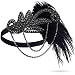 Produktbild 1920er Jahre Flapper Vintage Feder Gatsby Kristall Kopfbedeckung Haarband Perlen Schwarz Great Gatsby Zubehör Feder Stirnband Cocktail Party Haar Zubehör für Frauen