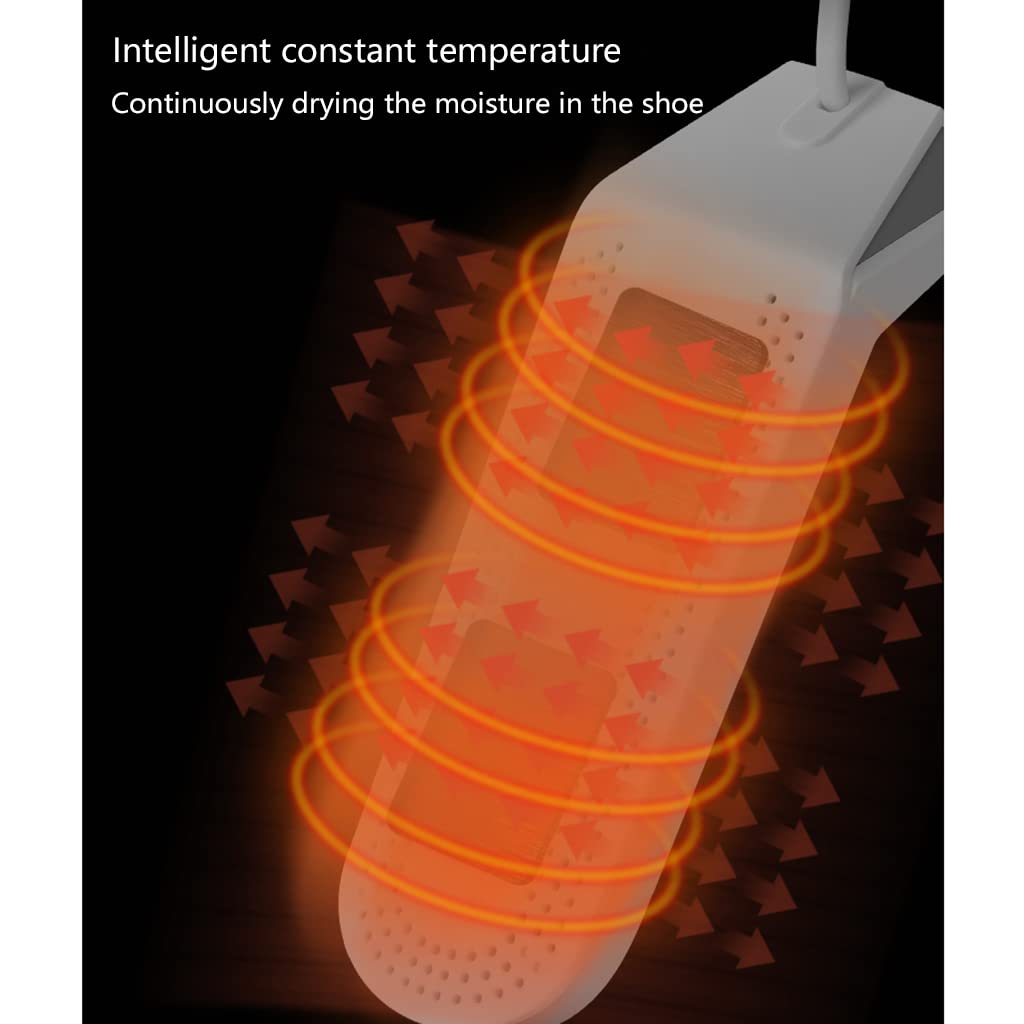 Asciuga Scarpe Elettrico Portatile Design con Angolo di inclinazione di 45 ° C,Scalda Scarpe Termostatico Asciugatrice per La Casa Invernale Essenziale per La Famiglia