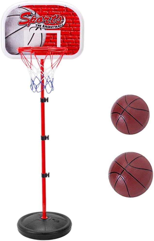 Menolana Play Basketball Hoop Stand Toy Set for Children Height Adjustable (55 150cm),