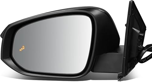 DNA Motoring OEM-MR-TO1320311 - Espejo lateral plegable para conductor izquierdo compatible con Rav4 2013-2015, accionado ajustado+calentado+señal