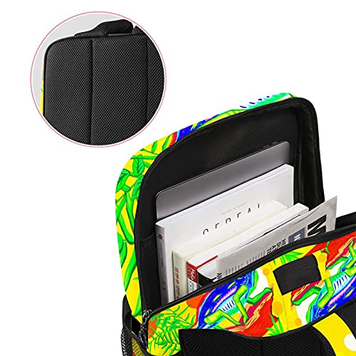 Sac à dos ordinateur portable et sac de travail tendance avec imprimé caméléon