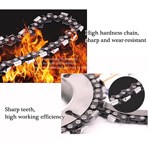Bpjowvil HX-144-S 4-1/2 Inch Angle Grinder Disc 13 Teeth Chain Plate Wood Carving Disc Cutting Blade thumb #4